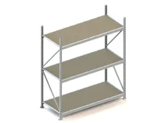 Breedvakstelling Basisveld 2200x1800x800mm 3 Houten Legborden 600kg