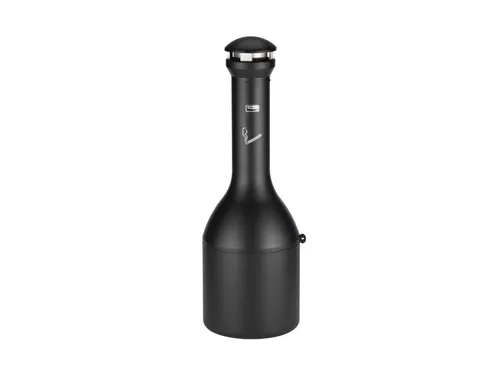 Asbak Rubbermaid Infinity Genie staand zwart