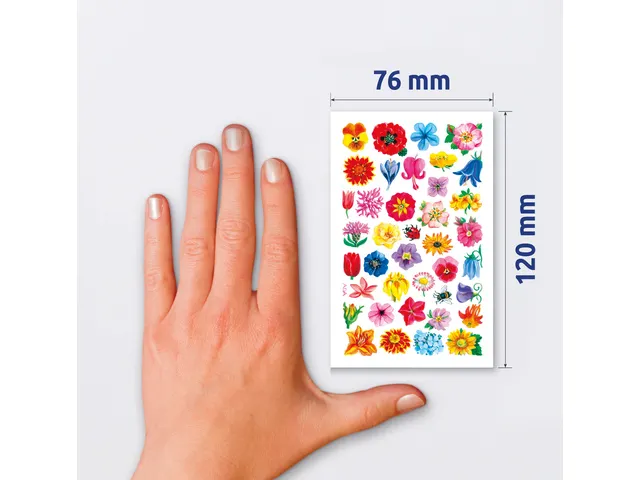 Étiquette en papier Z-design Creative 3 feuilles fleurs