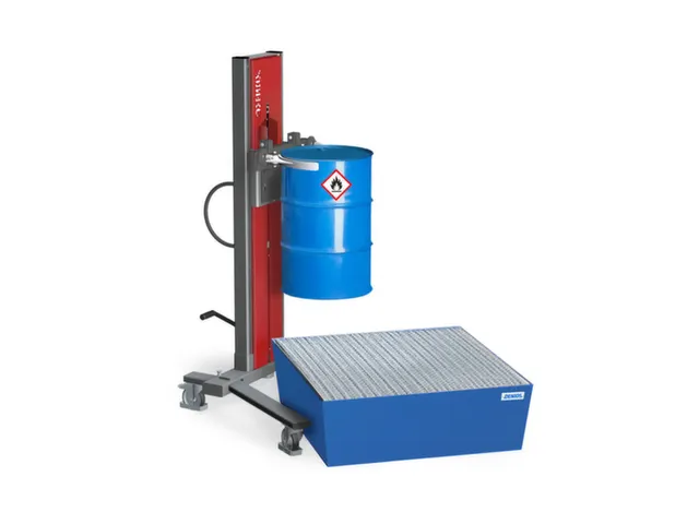 Verrijdbare Vatenheffer,Draagverm. 300Kg,M. Vatenklem