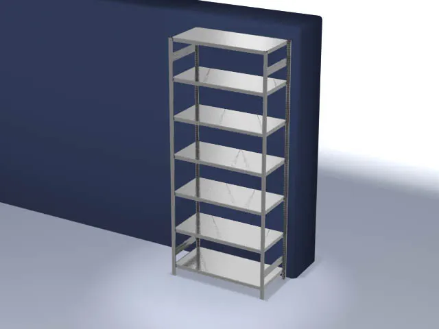 magazijnstelling,grondveld,HxBxD 3000x1360x635mm,vakl. 190kg