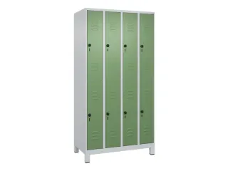 dubbeldekse locker,HxBxD 1950x1000x500mm,4x2vak.,vak B 250mm - 1