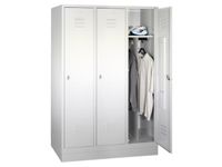 Garderobekast 1800x1200x500mm 3 Vakken Klinksluiting Sokkel Sleuven