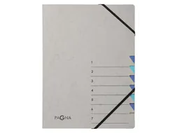 Sorteermap Pagna Easy 7 vaks A4 Grijs/blauw karton