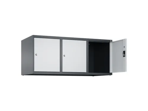 opzetkast,v. locker,3vak.,vak B 400mm,HxBxD 500x1200x500mm