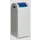 Afvalverzamelaar Zelfblussend 60 Liter 800X320X320Mm Klemring Blauw