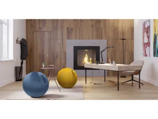Ergoball ergonomische zitbal donkerblauw Ø 65 cm. - 6