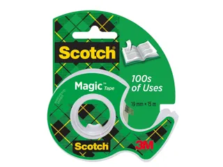 Plakband Scotch Magic 810 19mmx15m onzichtbaar + plakbandhouder - 4