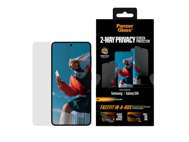PanzerGlass 2-Way Privacy Screen Protector Samsung Galaxy S26 | Ult