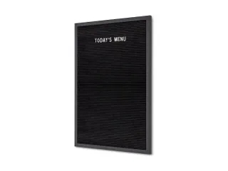 Letterbord Zwart 40x60cm Zwart frame - 1