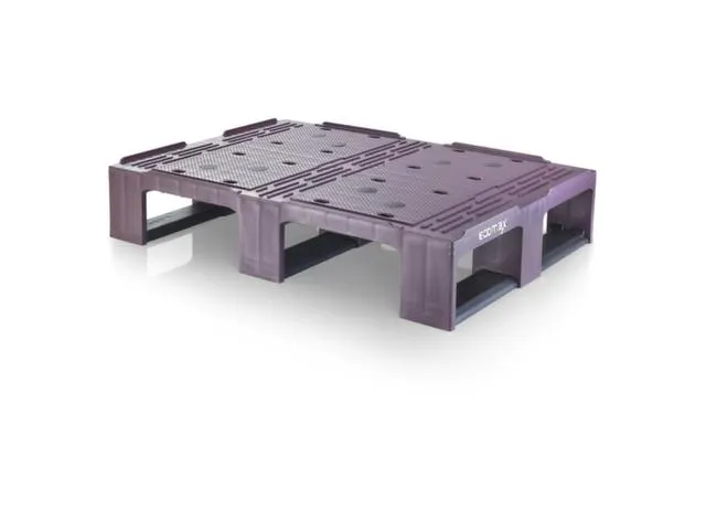 Halve Pallet Hdpe 160x800 600mm Draagverm. 2000kg Rood/Zwart