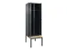 locker met bank,voor scheiding van kleding,HxBxD 2120x600x815mm,2vak