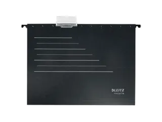 Hangmap Leitz Alpha Recycle A4 verticaal V-bodem zwart - 1