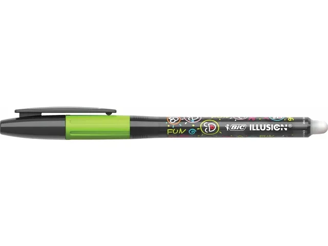 Stylo gel BIC Gel-ocity Illusion Medium noir