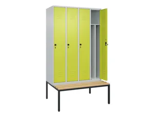 locker voor scheiding van kleding,HxBxD 2120x1200x815mm,4vak - 2