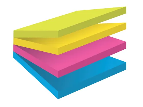 Memoblok Post-it 20148BYPG Super Sticky smart 76x76mm Rio Assorti
