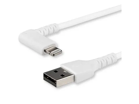 2 Meter Gehoekte Lightning Naar Usb Kabel Apple Wit Aramide
