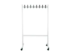 garderoberek,verrijdbaar,HxLxB 1700x550x1000mm,16haak,Staal/kunststof