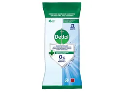 Reinigingsdoekjes Dettol antibacterieël Cleanser 72stuks