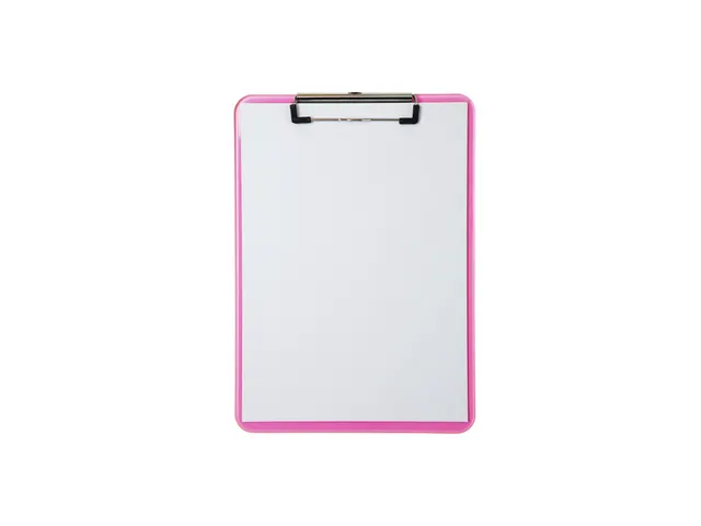 Klembord MAUL A4 staand transparant PS neon roze