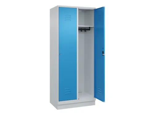 locker,HxBxD 1950x800x500mm,2vak,vak B 400mm,cil.-slot,sokkel