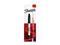Viltstift Sharpie Twin Tip rond 0.5mm en 0.9mm blister 1 stuk Zwart