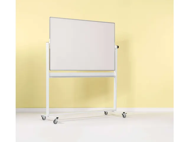 Smit Visual Tableau pivotant 120x180cm 2 faces acier blanc profil RC-1
