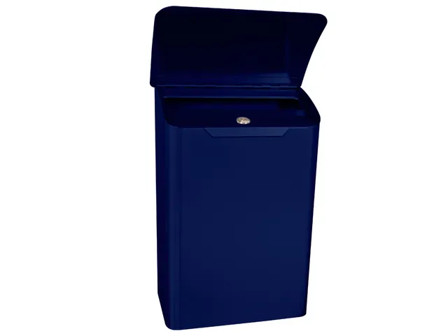Wandbrievenbus Lugon Blauw Staal