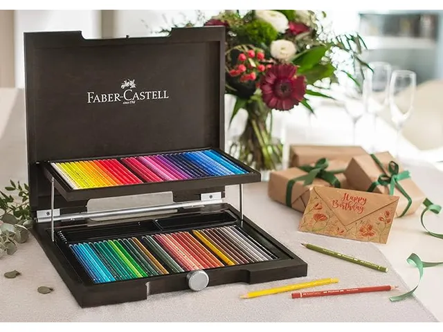 Kleurpotlood Faber Castell Polychromos houten koffer 72 stuks