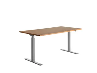 Elektrisch ihv bureau,HxBxD 700-1200x1600x800mm,blad beuken - 2