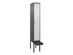 locker voor scheiding van kleding,HxBxD 2120x300x815mm,1vak