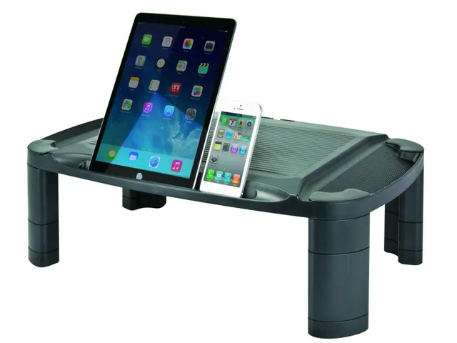 Monitorverhoger Tablet Houder 3 Hoogte Standen Xlarge Zwart