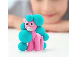 Hey Clay Klei set Rainbow Unicorns Cloudy Eenhoorn 3 delen - 5