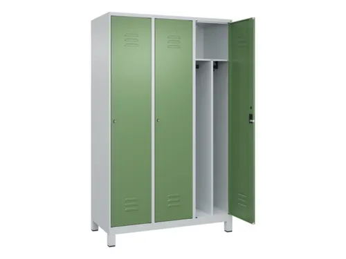locker voor scheiding van kleding,HxBxD 1950x1200x500mm,3vak