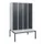 locker met bank,HxBxD 1950x1200x815mm,4vak,vak B 300mm,cil.-slot