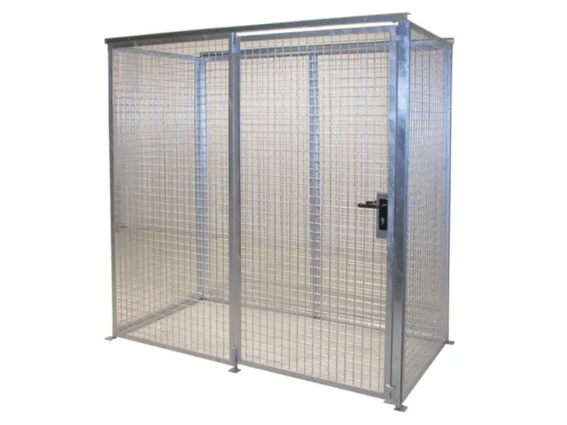 gasflessendepot v. 32xØ 220mm fles HxBxD 2070x2100x1085mm