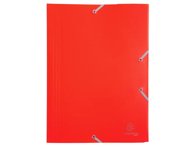 Elastomap A4 Assorti 3 Kleppen Polypropyleen 4/10de Ondoorschijnend