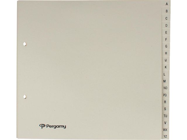 tabbladen karton 21x23cm 2-gaatsperforatie gems A-Z 20-delig | RingbandWinkel.nl