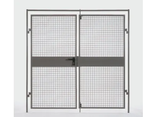 dubbele vleugeldeur,v. scheidingswandsysteem,HxB 2200x2000mm,RAL5002