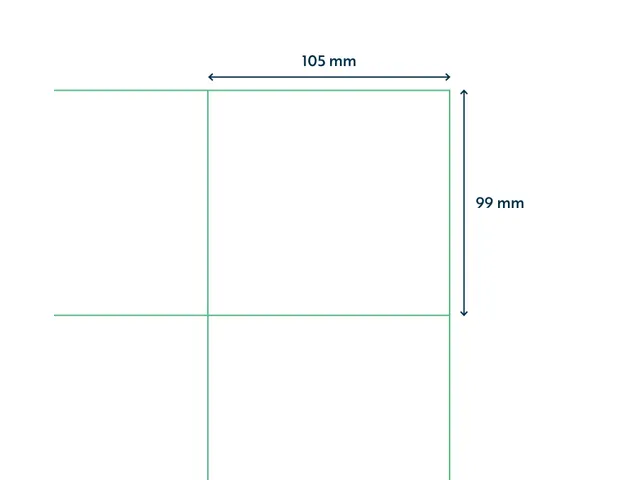 Etiket Premium 105x99mm Wit XL Pack 1000 Vel