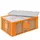 Euronorm-stapelbak,m. 2isoleerboxen,HxLxB 240x600x400mm,43/10,4l,HDPE
