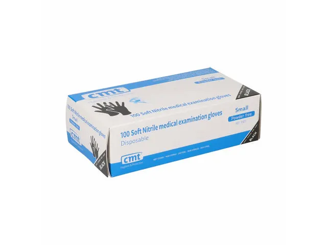 Gant Nitrile doux non poudré Small Noir 10x100 pièces