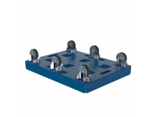 dolly,draagverm. 500kg,laadvl. LxB 814x612mm,platform doorbroken - 2