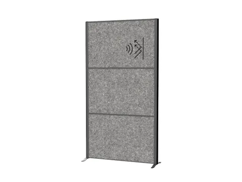 MAULconnecto scheidingswand 3x Akoestisch Donkergrijs