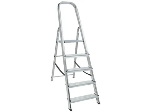 aluminium beugelladder eenzijdig 5treden stand H 0 995m aluminium