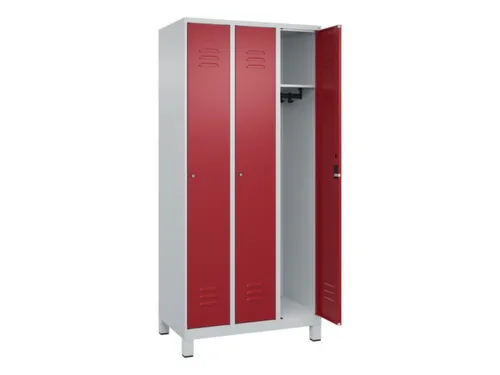 locker,HxBxD 1950x900x500mm,3vak,vak B 300mm,cil.-slot,voeten