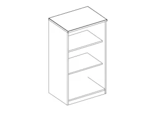 kantoorstelling,HxBxD 720x600x445mm,Bl-wit - 1