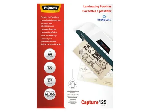 Lamineerhoes Fellowes A4 125 Micron glanzend
