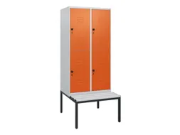 Dubbeldekse dekenkist,HxBxD 1950x800x815mm,2x2vak.,vak B 400mm