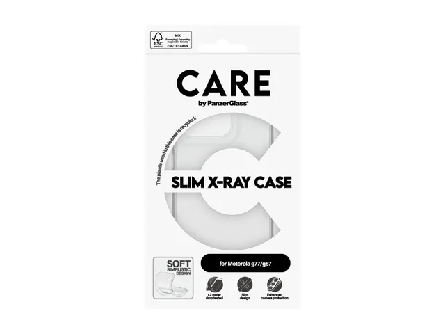 PanzerGlass CARE by TPU Case Transparent Motorola moto G77 | G67